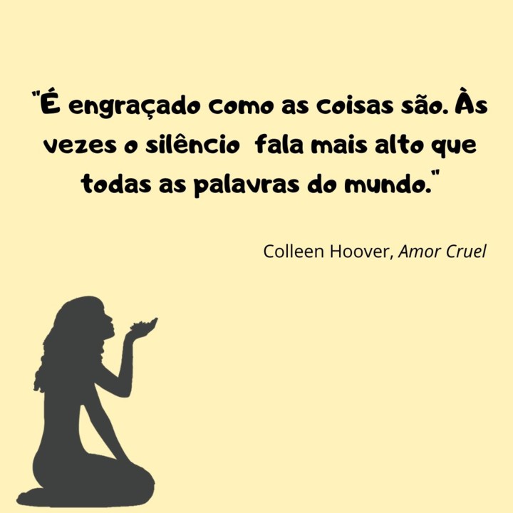 _É engraçado como as coisas são. Às vezes o si