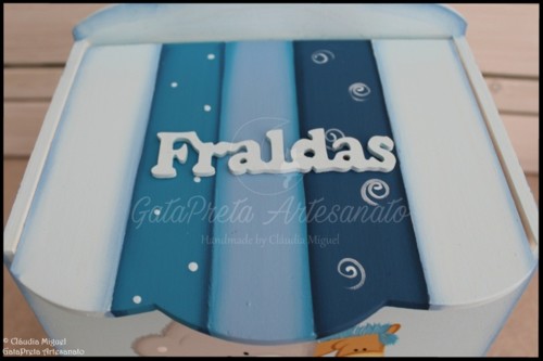 Fraldário, moldura e placa de porta Ursinho e Gir