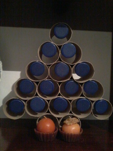 Árvore de Natal reciclada