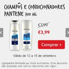 Super Preço Pantene no Continente