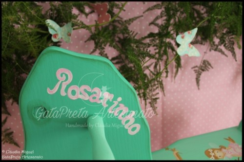 Cavalo de baloiço, tela e placa porta Tree Fairie