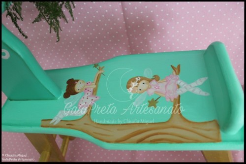 Cavalo de baloiço, tela e placa porta Tree Fairie