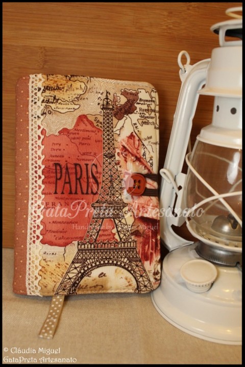 Capa para livros de bolso Paris sunset1.JPG