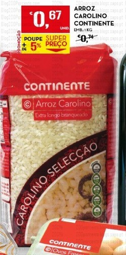 Acumulação 50%+SP | CONTINENTE | dias 5 e 6 abril - Arroz