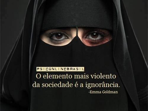 Frases de Emma Goldman no Facebook - O elemento mais violento da sociedade  é a ignorância - Pontos de Vista