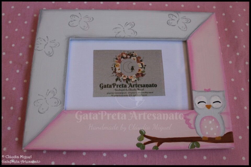 Caixa de recordações, moldura e placa Baby Owl6.