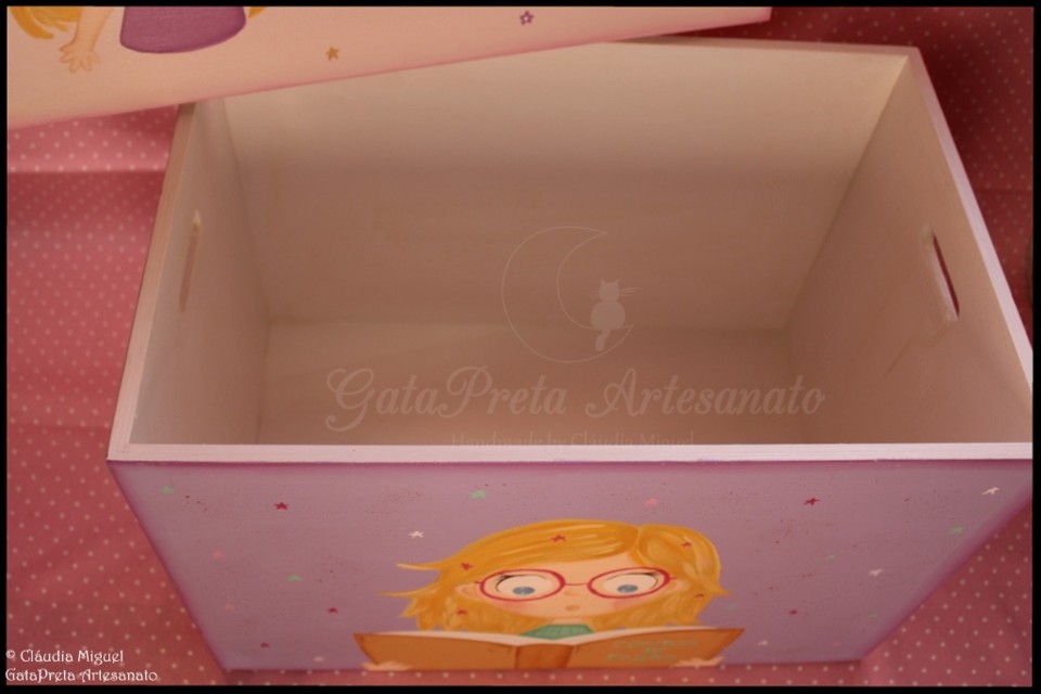 Caixa arrumação para a escola Contos de Fadas7.J