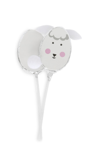 Kimball-0592001-2Pk Choc Chrctr Lollipop, ROI J, F