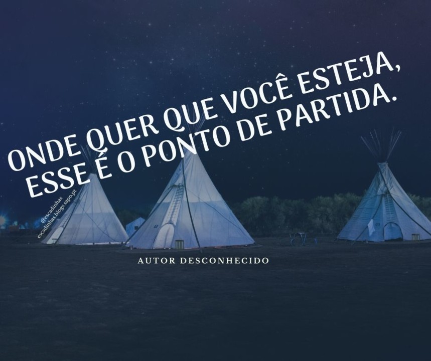 Onde quer que você esteja, esse é o ponto de par