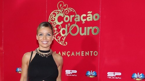 Luciana Abreu no lançamento de Coração d'Ouro