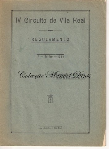 1934, Vila Real, o I CIRCUITO DE MOTOS