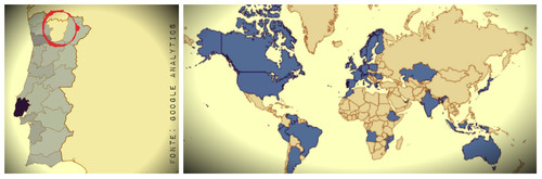 Mapa Visitas Google - daspalavras.blogs.sapo.pt