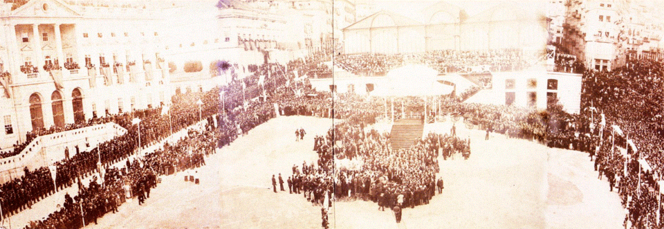 deposicao da primeira pedra no monumento ao infant