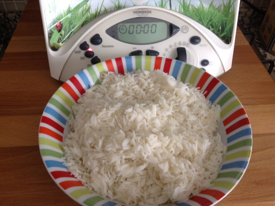 Arroz basmati A Bimby e as Manas