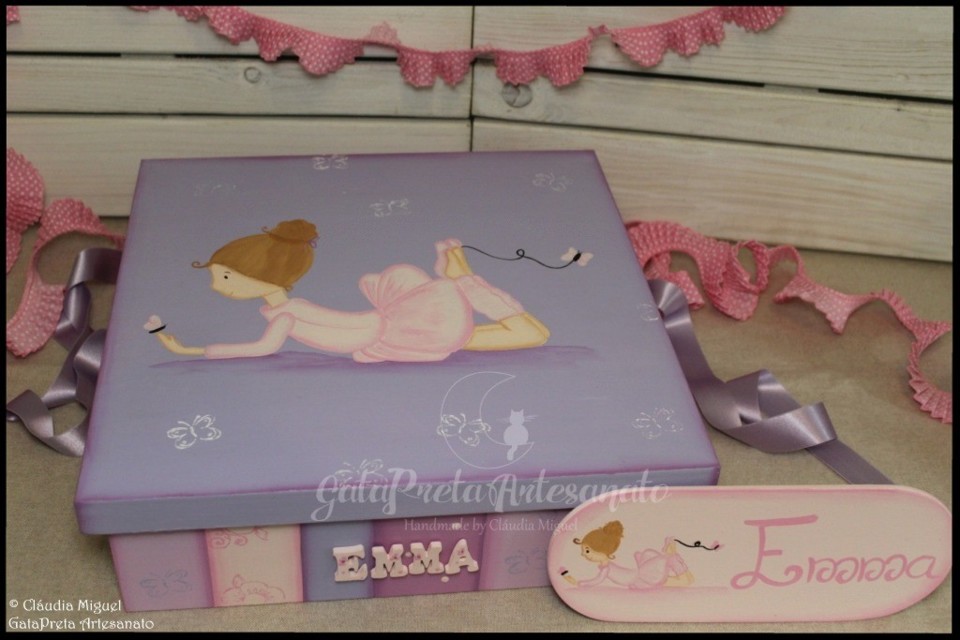 Caixa de recordações de bebé Sweet Ballerina1.J
