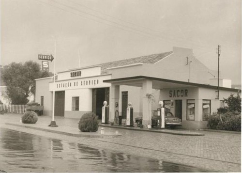 Estação de Serviço de S. Brás de Alportel (E.N. 2), Algarve (Espólio da Sacor, 195...)