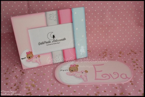 Moldura e placa de porta Sweet Bear Dreams1.JPG