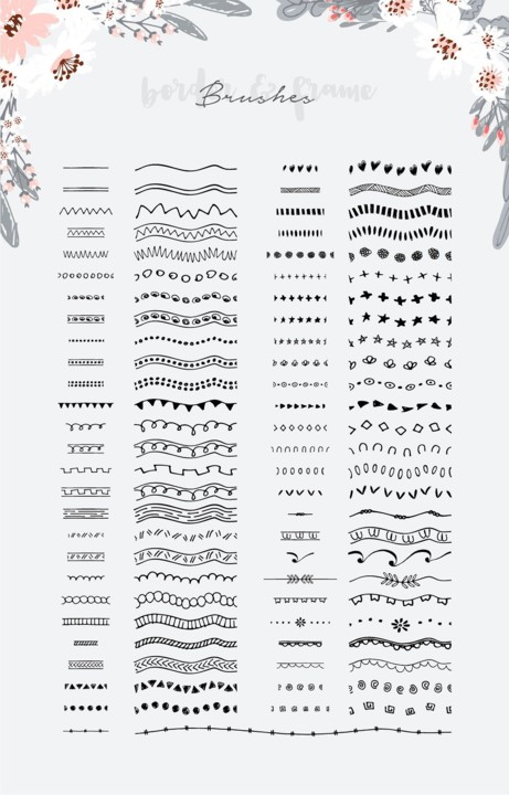 Hand Drawn Floral Kit #set#incredible#combine#Patt
