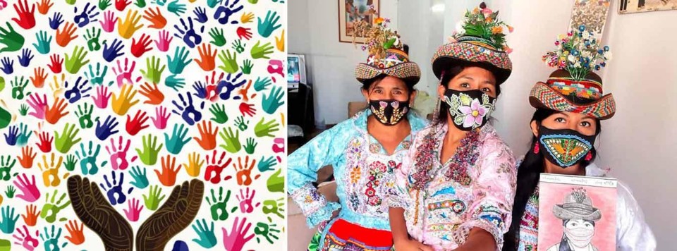 ladies-wearing-masks-made-of-traditional-cloth-des