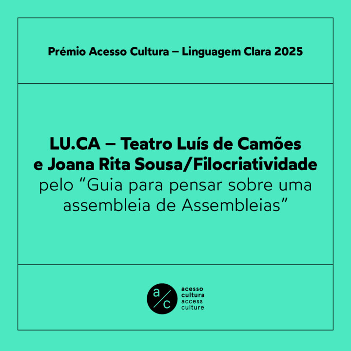 acesso cultura linguagem clara prémio