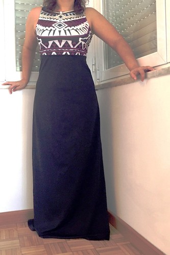 Vestido Tribal Shein Frente