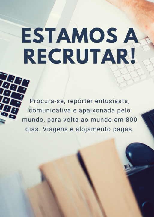Anúncio a Bege para Fotografia de Vaga de Emprego