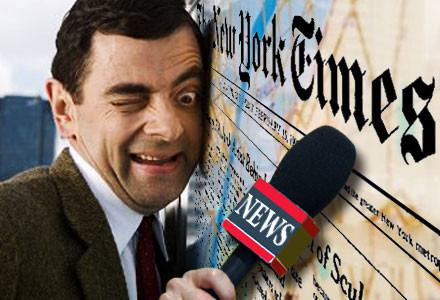 Repórter Imbecil, NY TImes (Rowan Atkinson)