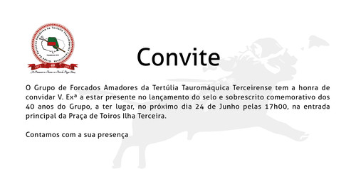 Selo comemorativo dos 40 anos do GFATTT...