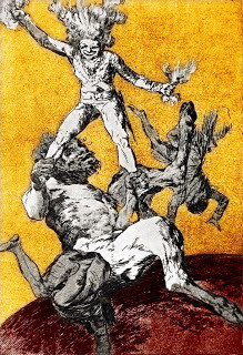 Grabado de Francisco de Goya Subir e bajar in. ninhachica.blogspot.com