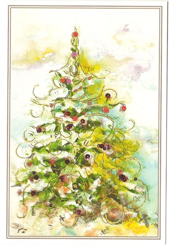 Digitalização árvore natal 2. P1409, original pintado com o pé por Maria Goret Chagas