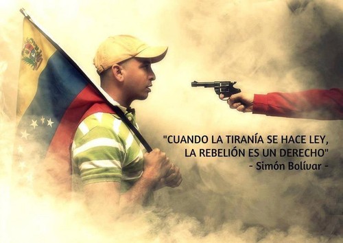 Quando la tirania se hace ley la rebelion es un derecho