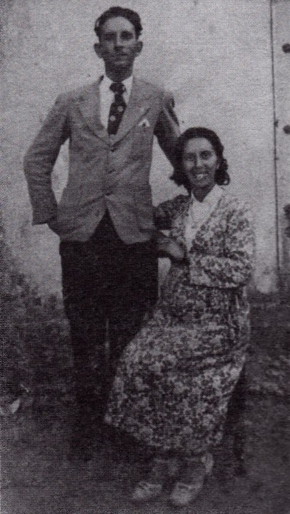 O casal Pastora Lira e Idalino Lira Amora Ano de 1