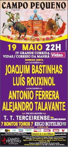 Toiros RB e os forcados da Tertúlia na catedral da festa brava...