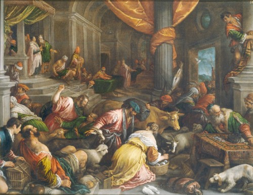 EXPULSIÓN VENDEDORES DEL TEMPLO.-FRANCESCO BASSAN