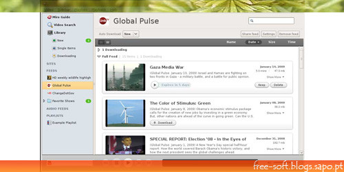 Miro - Media player - canais de tv grátis