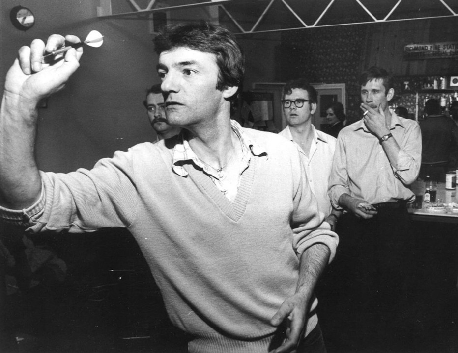 Rob Simpson takes part in the Richmond Darts Marat