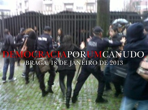 Em Braga, Democracia Por um canudo
