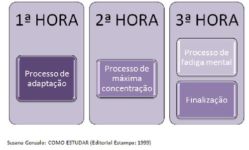 Níveis de concentração durante uma sessão de e