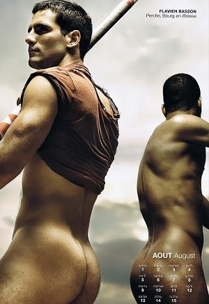 Homens nus - calendarios homoeroticos - françois Rousseau - nelson Camacho