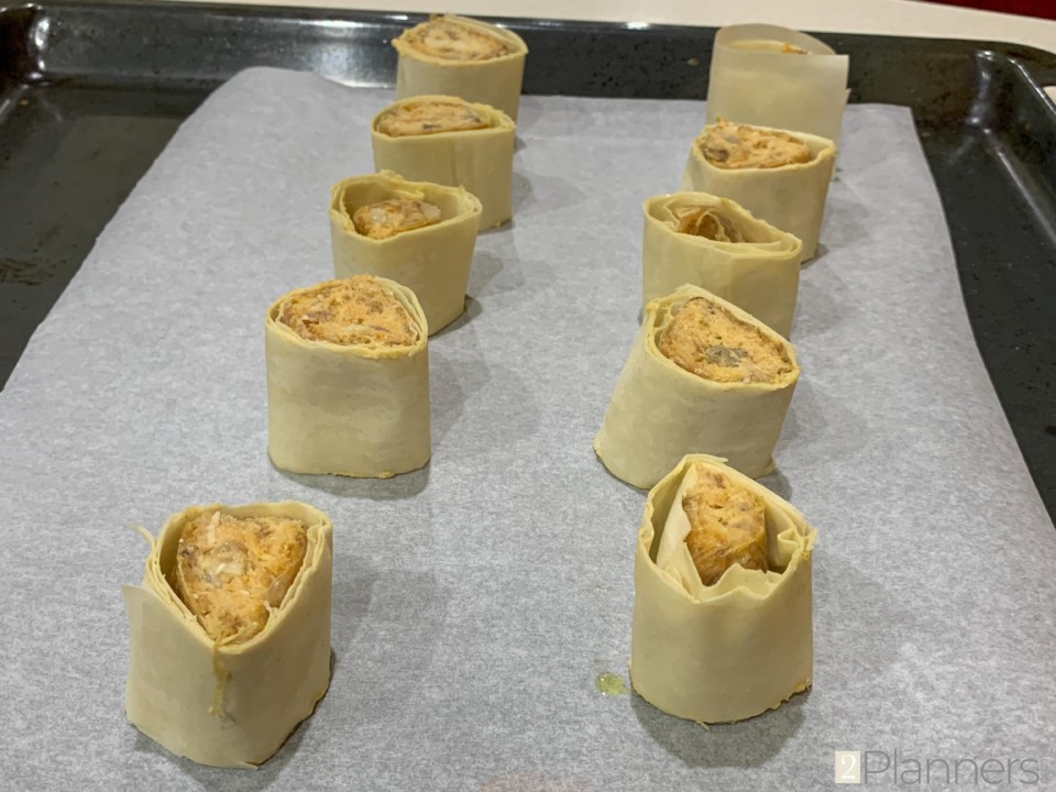 Portuguese Sausage Puffs with Honey-Mustard Sauce Recipe - The2Planners