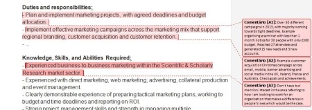 Comparar experiência