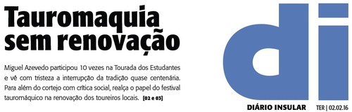 Destaque Entrevista DI Tourada dos Estudantes 2fev