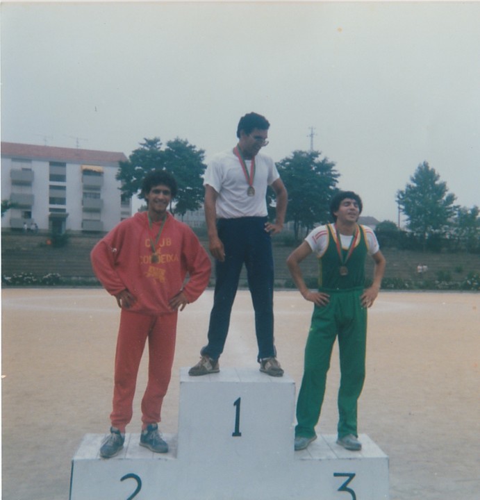 Pódio 400m barr. Campeonato Nacional INATEL, Port