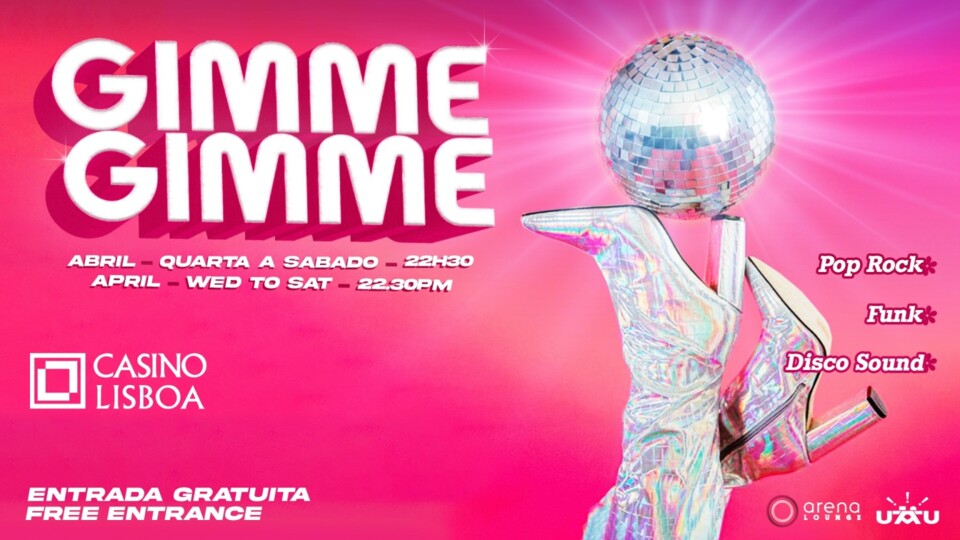 Casino Lisboa acolhe Gimme Gimme de 17 a 20 e de 2