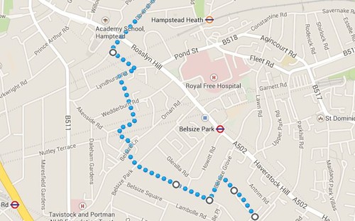 Chalk Farm to Hampstead - parte 2