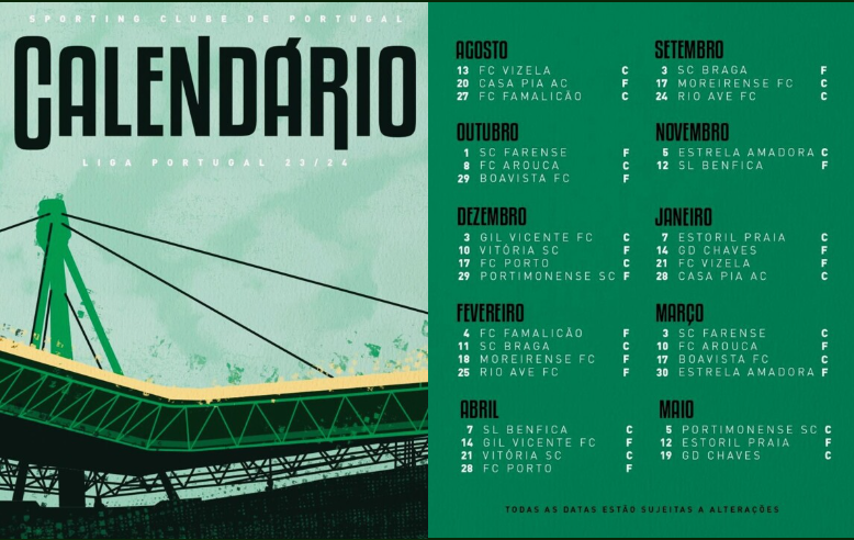 Calendario del sporting 2023