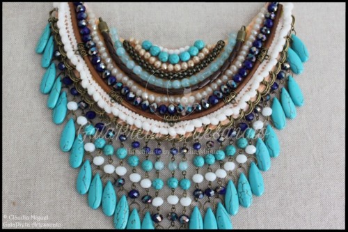 Maxi colar Turquoise Explosion (colecção Verão 