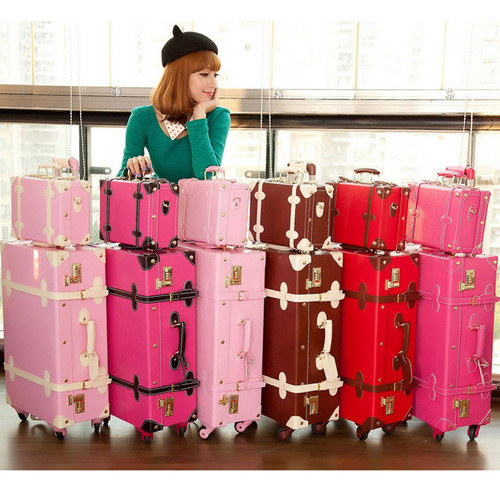 Free-shipping-universal-wheel-Vintage-suitcase-Han