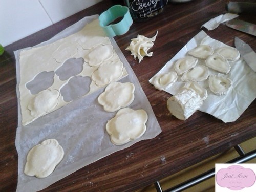 Folhados Queijo de Cabra - antes