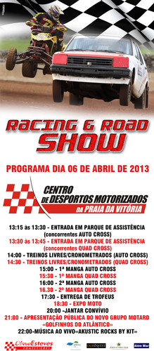 O cartaz/programa do evento deste sábado no CDM/PV...